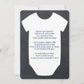 Invitation Carton d'invitation pour Baby Shower Little Man Bo (Dos)