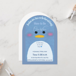 Invitation Carton d'invitation pour Baby Shower Moderne Arche