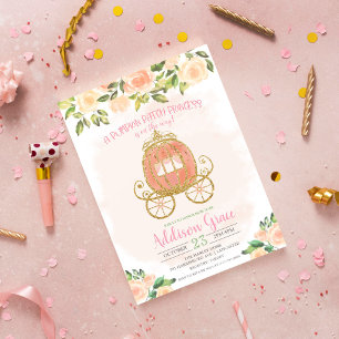 Invitation Carton d'invitation pour Baby Shower Princesse Cit