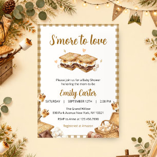 Invitation Carton d'invitation pour Baby Shower « S'more to L