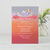 Invitation Carton d'invitation pour Baby Shower sur le thème  (Debout devant)