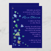 Invitation Carton d'invitation pour Bar Mitzvah / Bat Mitzvah (Devant / Derrière)