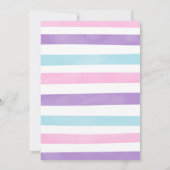 Invitation Carton d'invitation pour enfants Sirène Aquarelle (Dos)