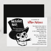 Invitation Carton d'invitation pour enterrement de vie de gar (Devant / Derrière)