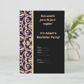 INVITATION CARTON D'INVITATION POUR ENTERREMENT DE VIE DE GAR (Debout devant)