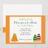 Invitation Carton d'invitation pour fête d'anniversaire avec (Devant / Derrière)