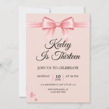 Carton d'invitation pour fête d'anniversaire de fi