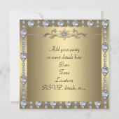 Invitation Carton d'invitation pour fête pour toutes occasion (Dos)