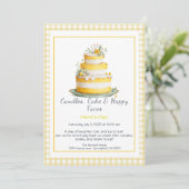 Invitation Carton d'invitation pour gâteau d'anniversaire à l (Debout devant)