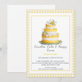Invitation Carton d'invitation pour gâteau d'anniversaire à l (Devant / Derrière)