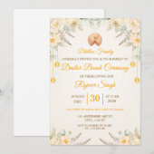 Invitation Carton d'invitation pour la cérémonie de Dastar Ba (Devant / Derrière)