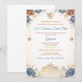 Invitation Carton d'invitation pour la lecture du Sukhmani Sa (Devant / Derrière)