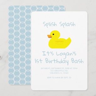 Invitation Carton d'invitation pour la première fête d'annive