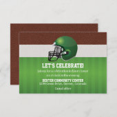 Invitation Carton d'invitation pour la réception Bar Mitzvah  (Devant / Derrière)