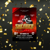 Invitation Carton d'invitation pour la soirée Red Black Sneak