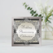 Invitation Carton d'invitation pour l'anniversaire de mariage (Debout devant)