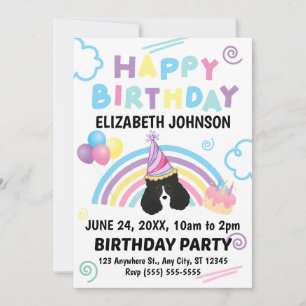Invitation Carton d'invitation pour l'anniversaire de Parti l