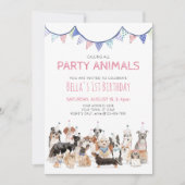 Invitation Carton d'invitation pour l'anniversaire de votre e (Devant)