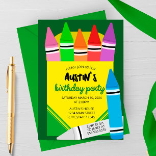 Invitation Carton d'invitation pour l'anniversaire des enfant