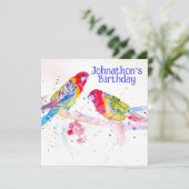 Invitation Carton d'invitation pour l'anniversaire des garçon (Debout devant)