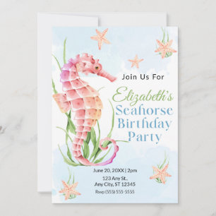 Invitation Carton d'invitation pour l'anniversaire d'un hippo