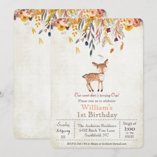 Invitation Carton d'invitation pour le 1er anniversaire de Ba