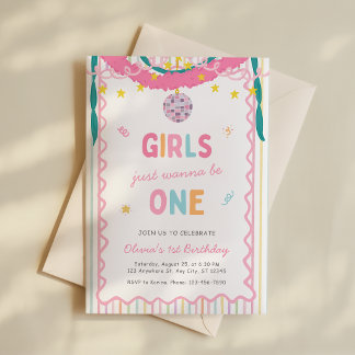 Invitation Carton d'invitation pour le 1er anniversaire de Gi