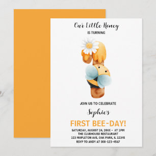 Invitation Carton d'invitation pour le 1er anniversaire de no