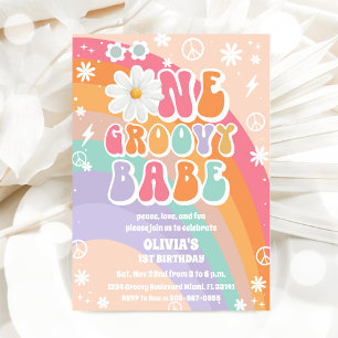Invitation Carton d'invitation pour le 1er anniversaire Groov
