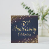 Invitation Carton d'invitation pour le 50e anniversaire Confe (Debout devant)