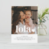 Invitation Carton d'invitation pour le premier anniversaire a (Debout devant)