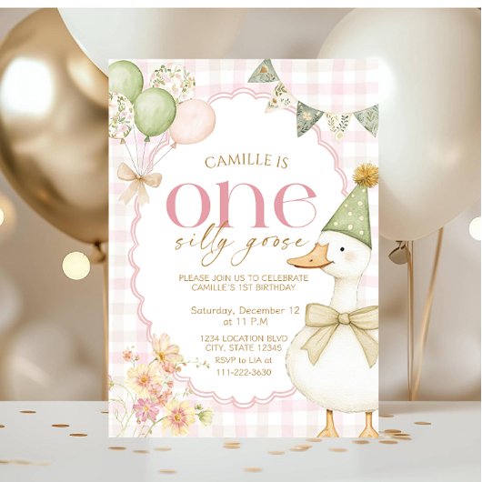 Invitation Carton d'invitation pour le premier anniversaire d