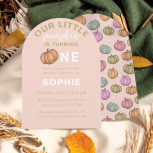 Invitation Carton d'invitation pour le premier anniversaire d