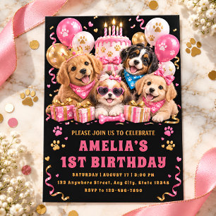 Invitation Carton d'invitation pour le premier anniversaire d