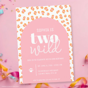 Invitation Carton d'invitation pour les 2 ans de Two Wild Gir