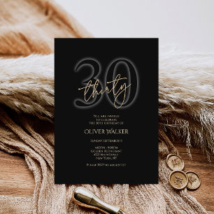Invitation Carton d'invitation pour les 30 ans de Modern Blac