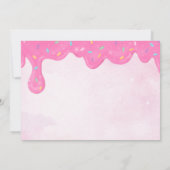 Invitation Carton d'invitation pour les 4 ans de la douce fil (Dos)