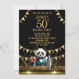 Invitation Carton d'invitation pour les 50 ans d'anniversaire