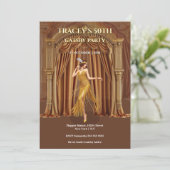 Invitation Carton d'invitation pour les 50 ans de Gatsby, ins (Debout devant)