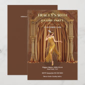 Invitation Carton d'invitation pour les 50 ans de Gatsby, ins (Devant / Derrière)