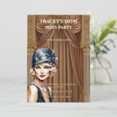 Invitation Carton d'invitation pour les 50 ans de Gatsby, ins (Debout devant)