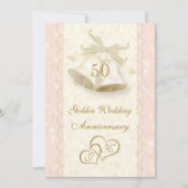 Invitation Carton d'invitation pour les 50 ans de mariage ave (Devant)