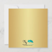 Invitation Carton d'invitation pour les 50 ans de mariage en  (Dos)