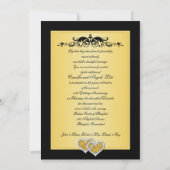 Invitation Carton d'invitation pour les 50 ans de mariage Joi (Dos)