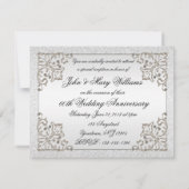 Invitation Carton d'invitation pour les 60 ans de mariage, pa (Dos)