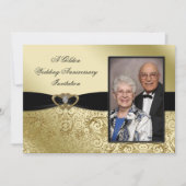 Invitation Carton d'invitation pour les photos du 50e anniver (Devant)