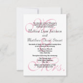 Invitation Carton d'invitation pour mariage & réception Mr. & (Devant)