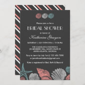 Invitation Carton d'invitation pour mariage sur la plage avec (Devant / Derrière)