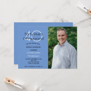 Invitation Carton d'invitation pour ses 40 ans pour lui