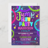 Invitation Carton d'invitation pour soirée Jump Glow (Devant)